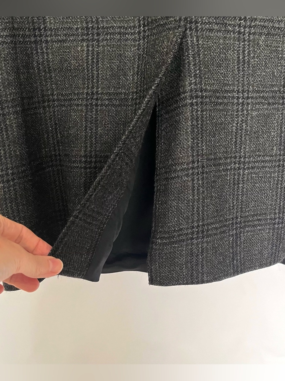 Ralph Lauren Chaps Sport Coat Plaid Wool Alpaca Blazer Jacket Size 42R Gray Blue - Picture 6 of 16